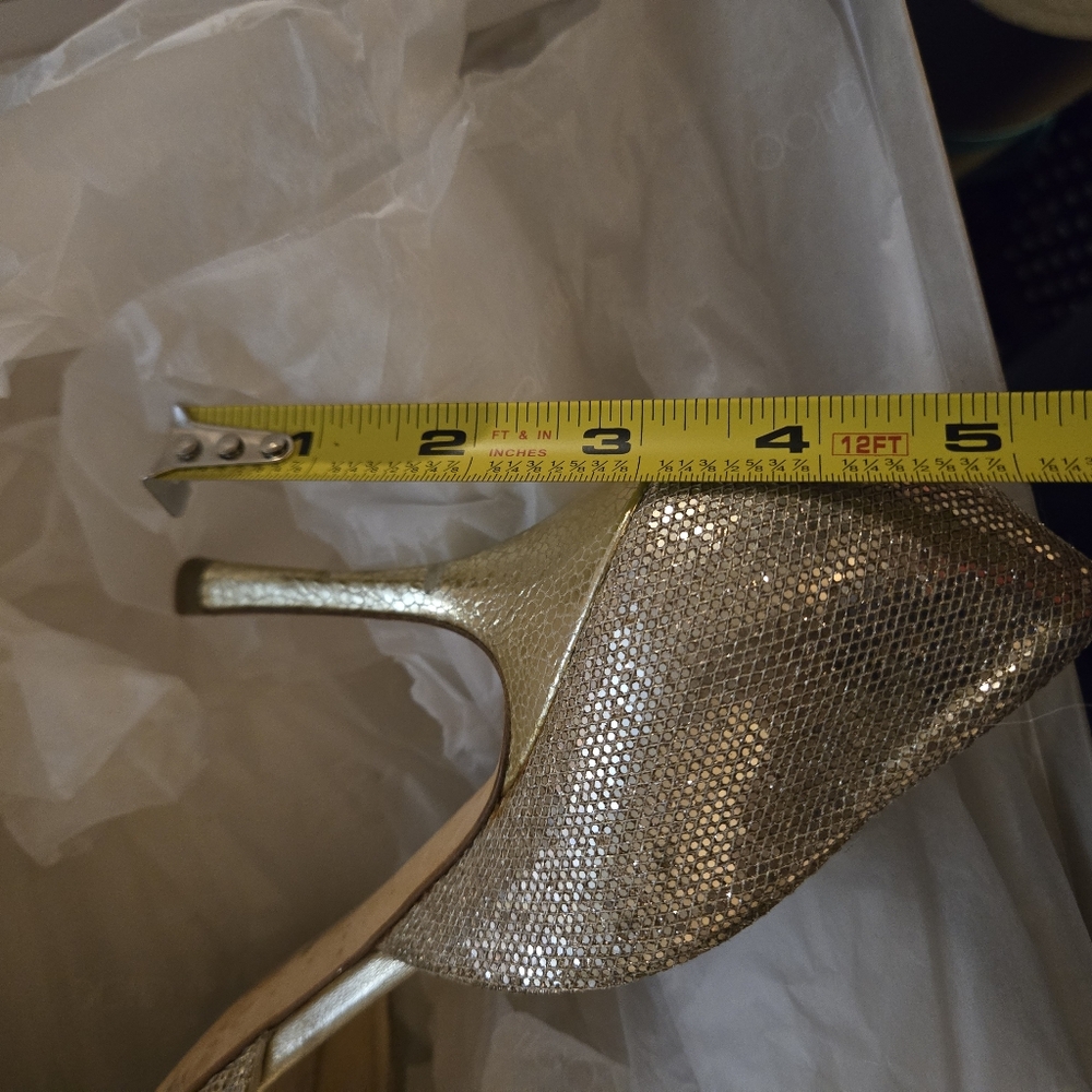 Jimmy Choo Gold Heels with box - Picture 12 of 12